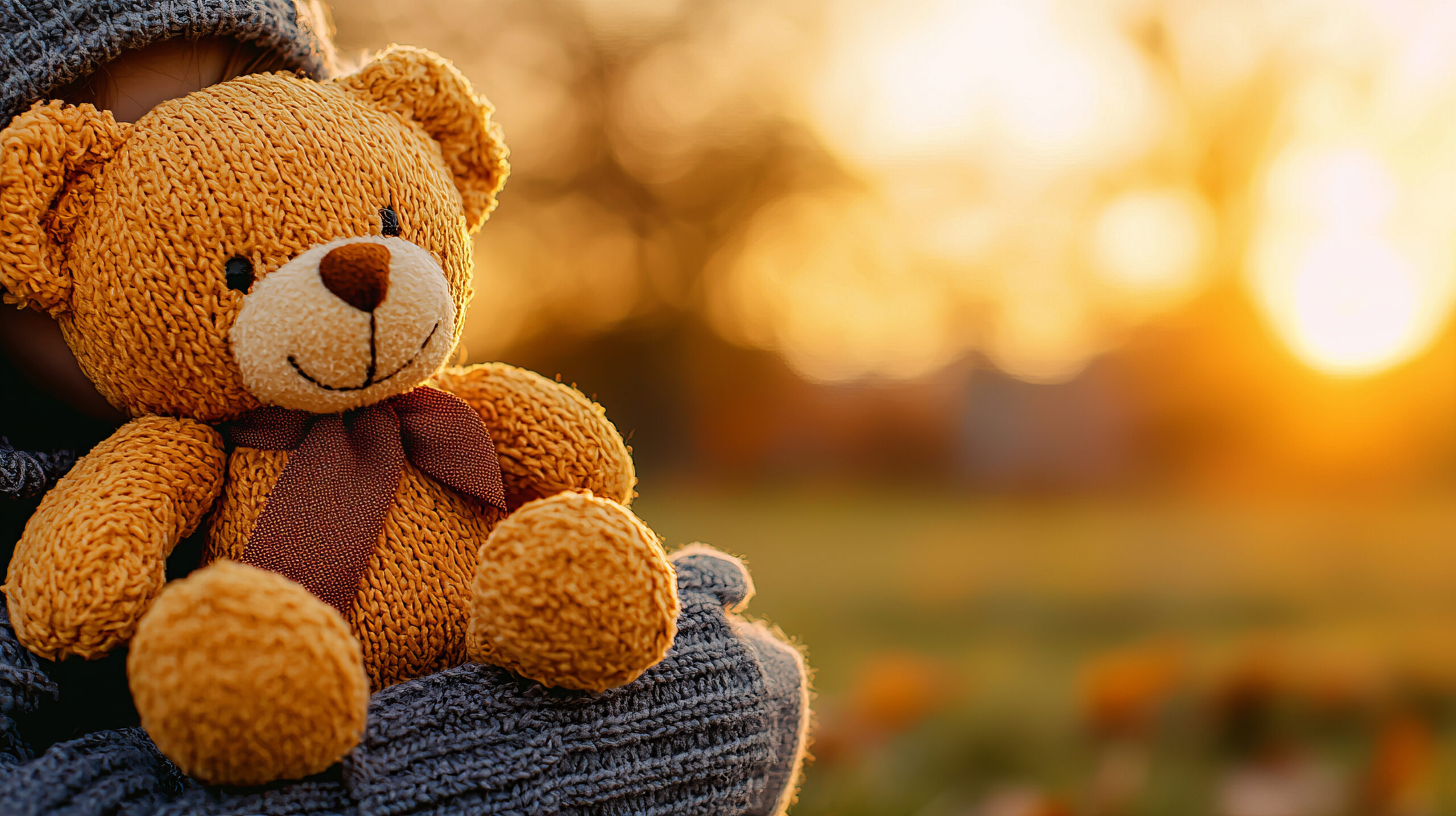 A well-worn stuffed cat… and a blue elephant